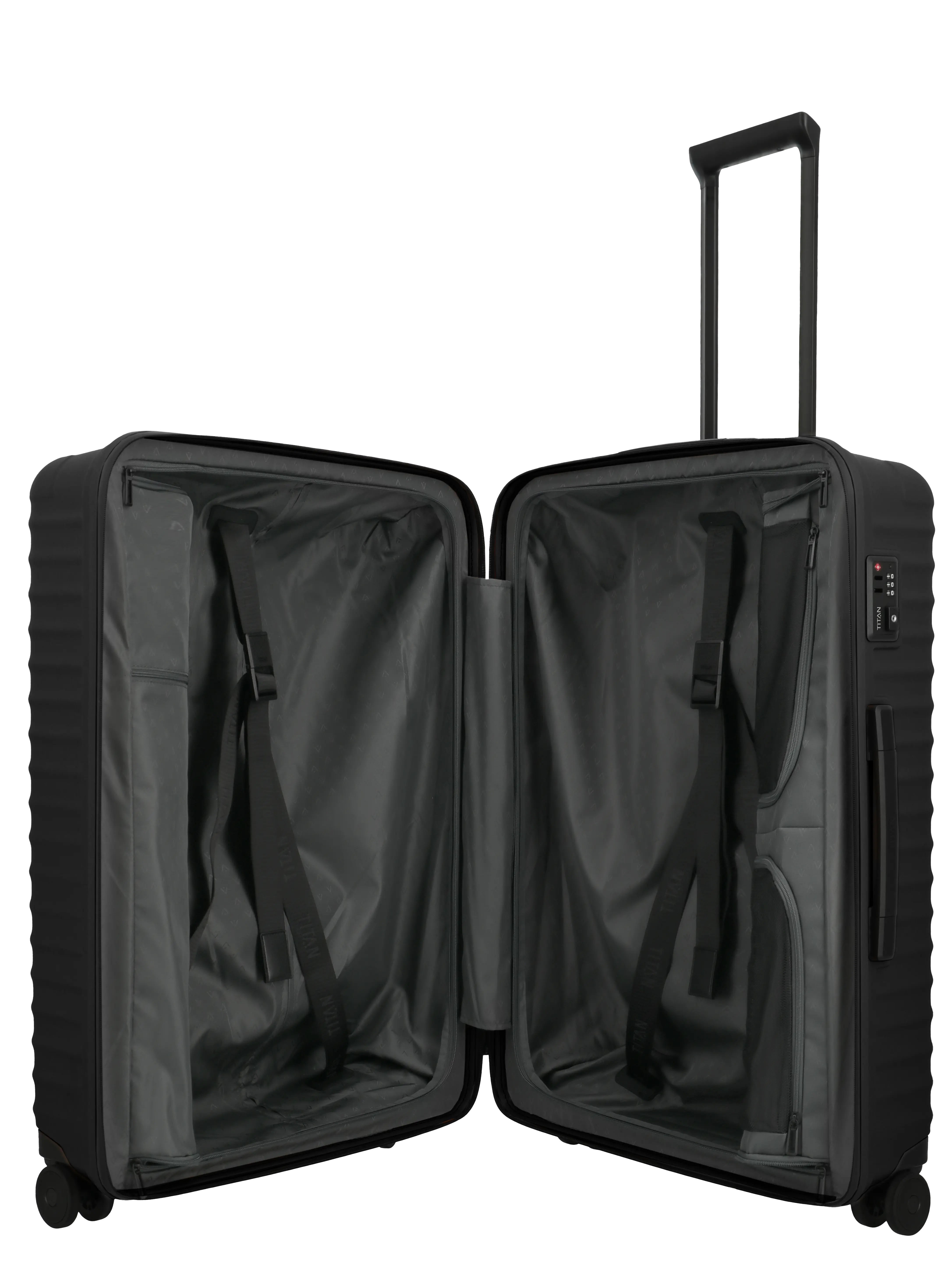TITAN Trolley UPGRADE L 75 cm mit 4 Rollen Nightshade Black