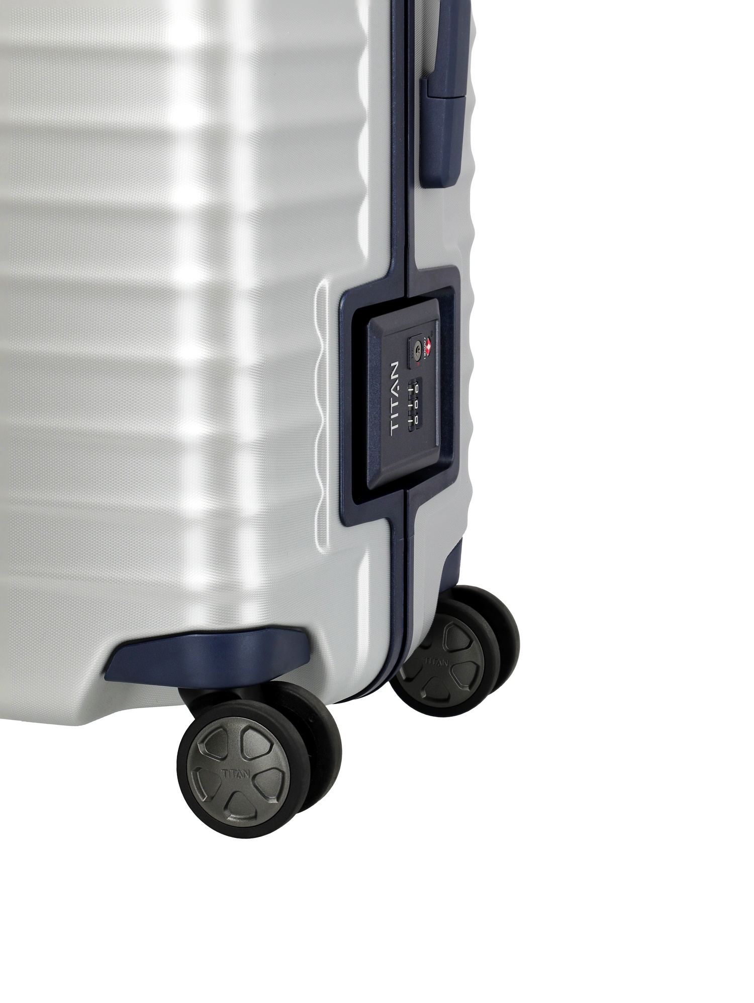 TITAN Trolley LITRON FRAME L 75 mit 4 Rollen Silber