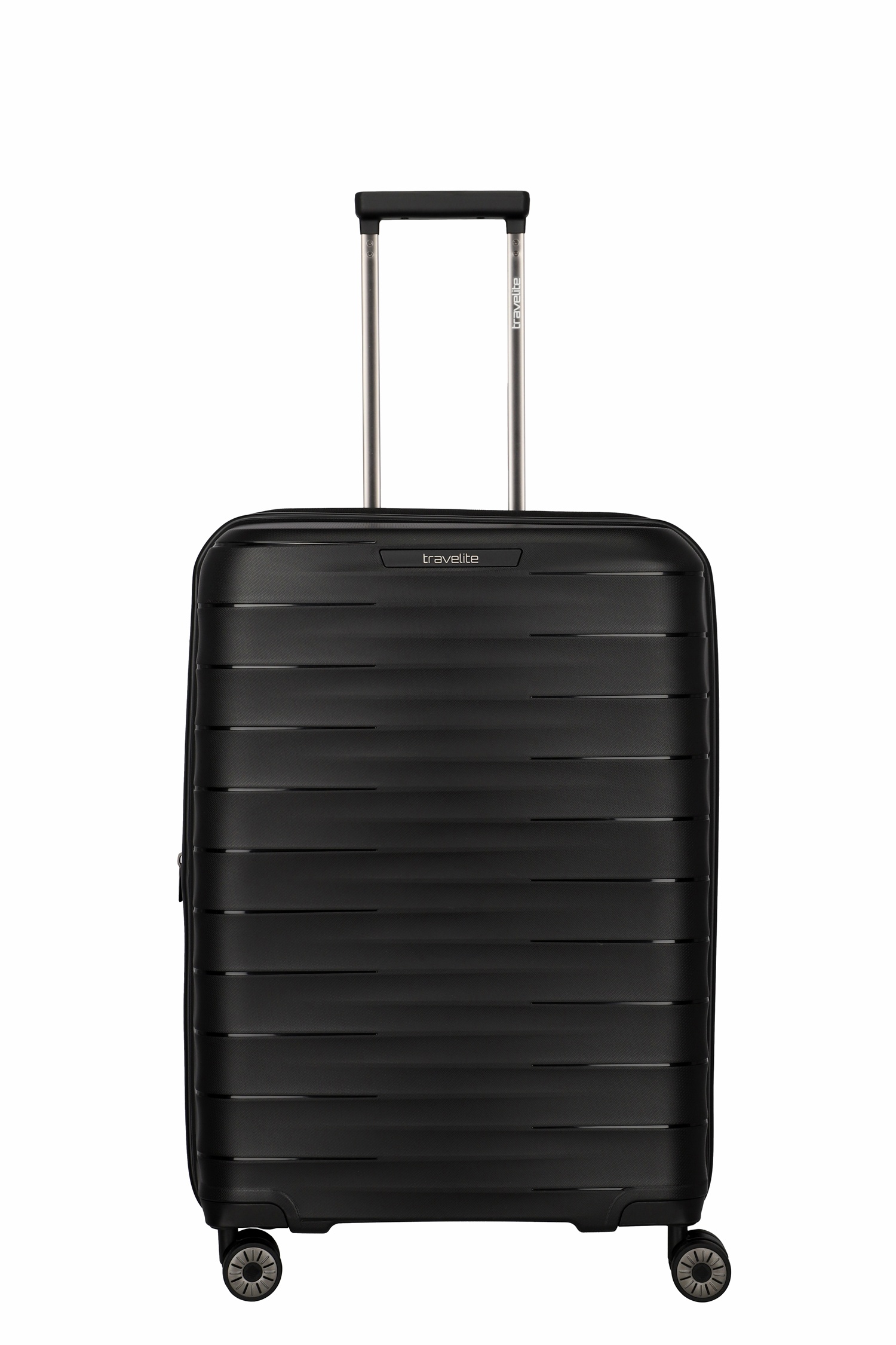 Travelite Koffer Mooby 4 Rollen Trolley M 66  cm Schwarz
