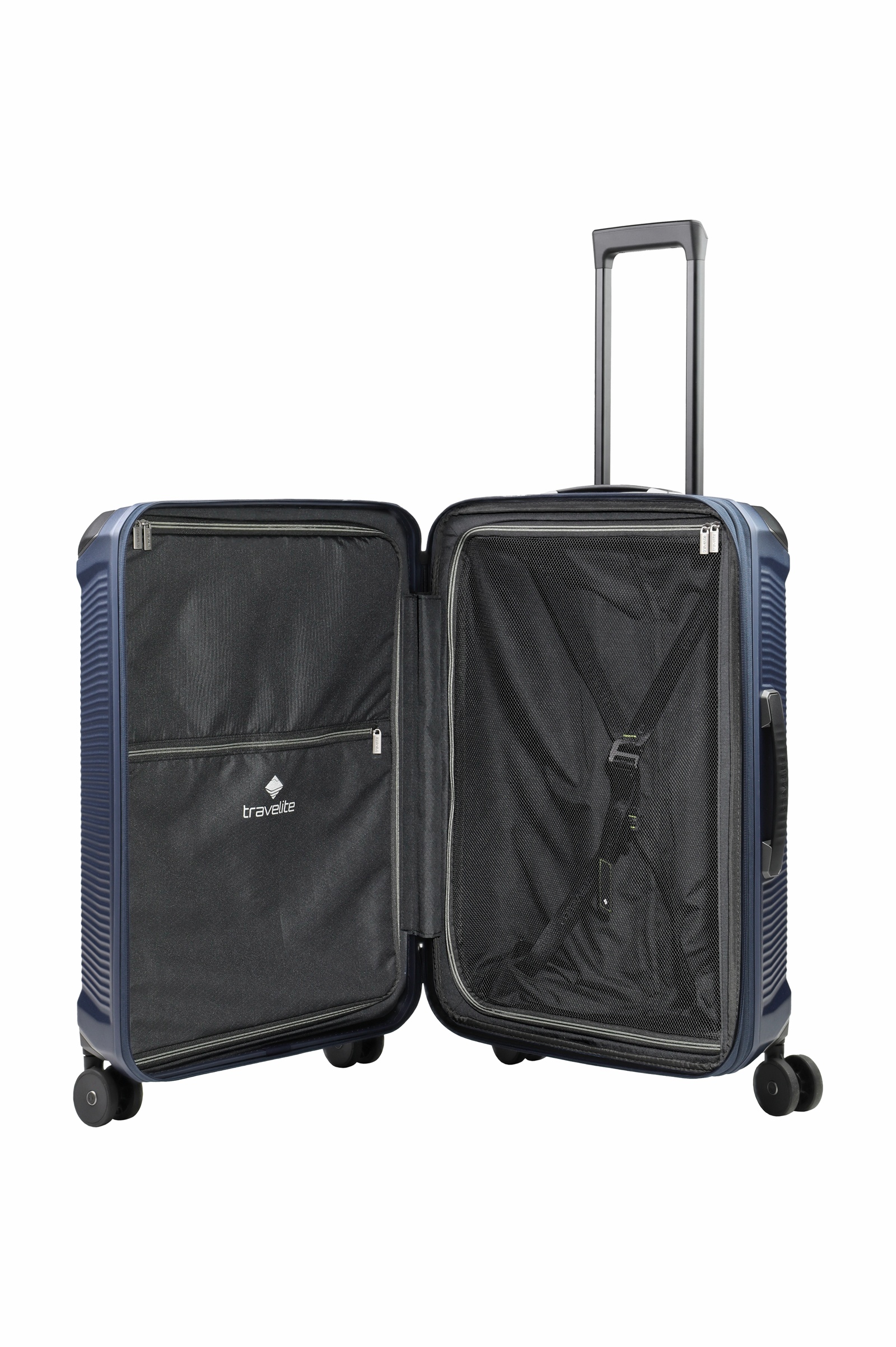Travelite Koffer Trolley Millenium M 67 cm 4 Rollen Navy
