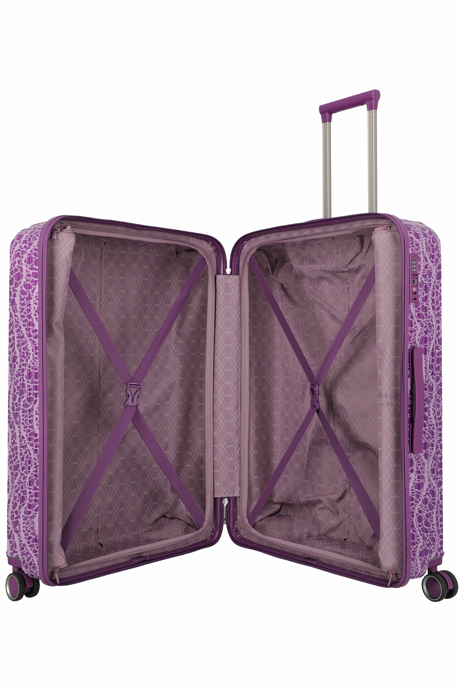 Travelite Lascana Edition ABS L 76 cm mit 4 Rollen Plum