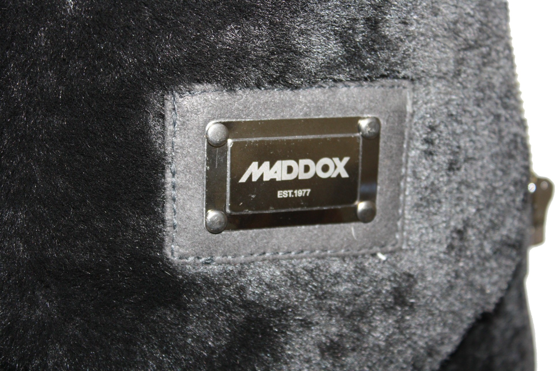 Maddox Herren Lederjacke aus Lammfell in Schwarz
