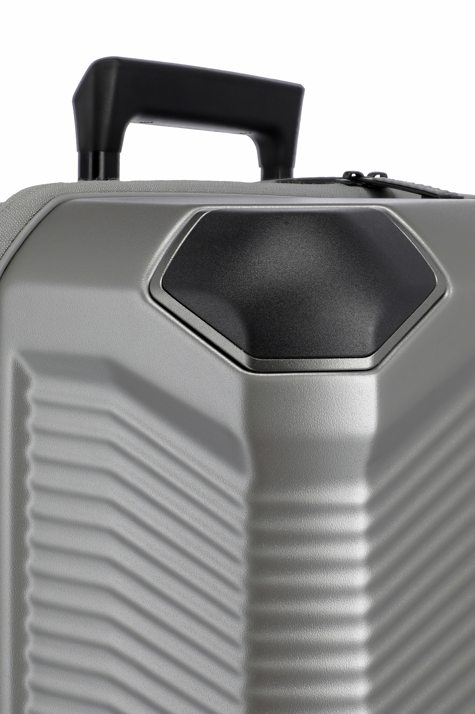 Travelite Koffer Millenium Vortasche 4 Rollen Trolley 55 cm S+ Silver