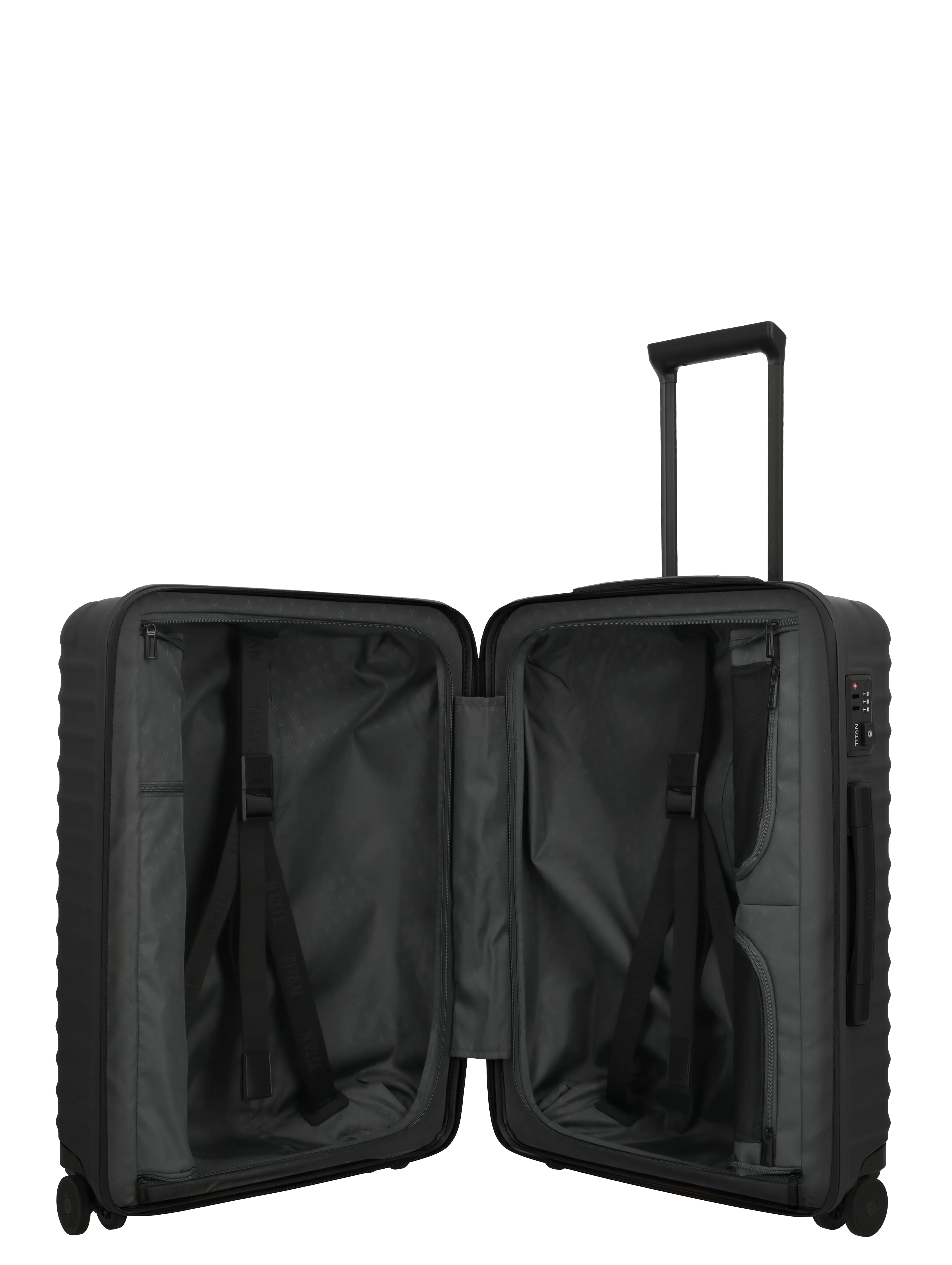 TITAN Trolley UPGRADE M 65 cm mit 4 Rollen Nightshade Black