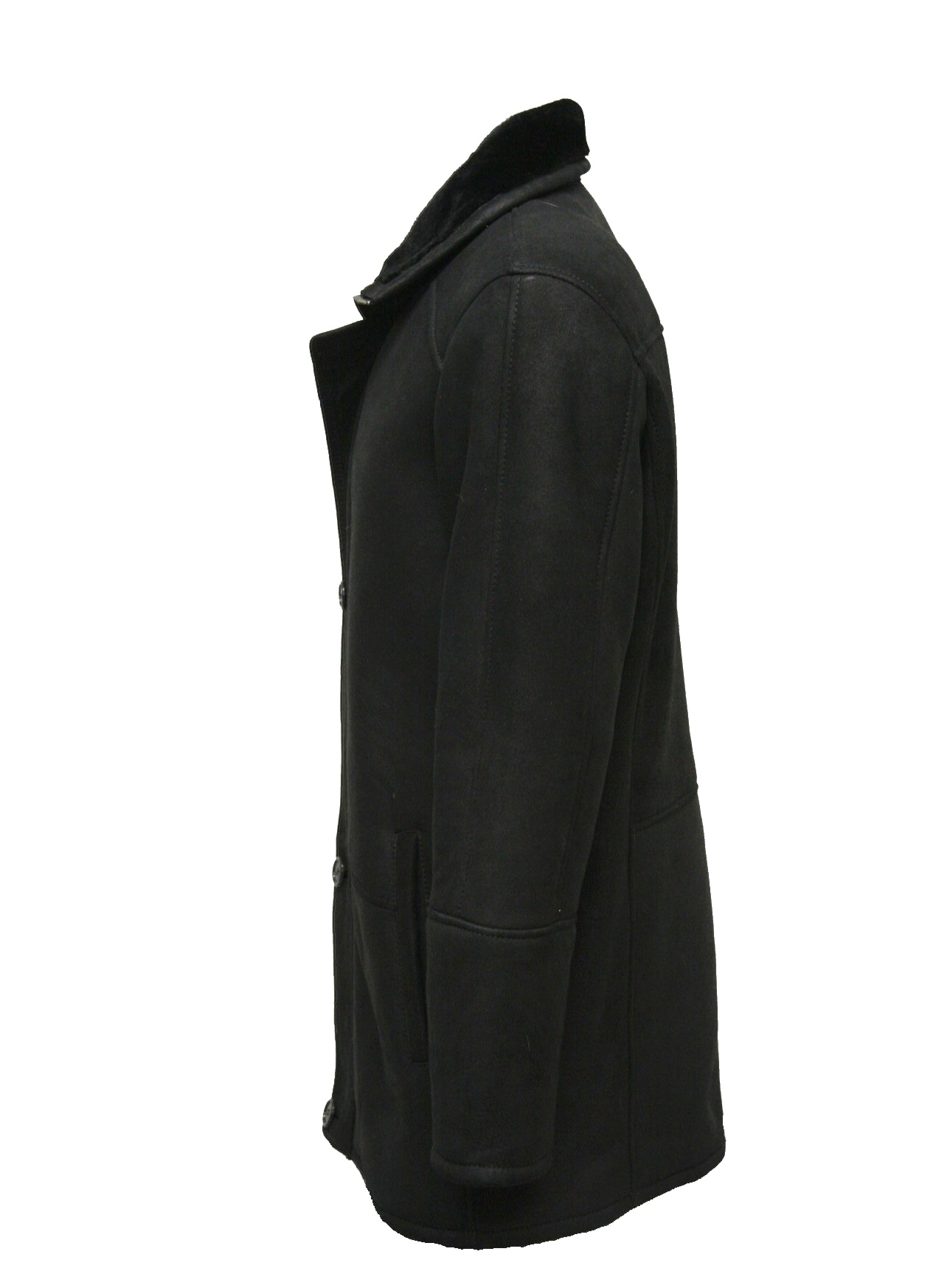 Maddox Herren Lederjacke aus Lammfell in Schwarz