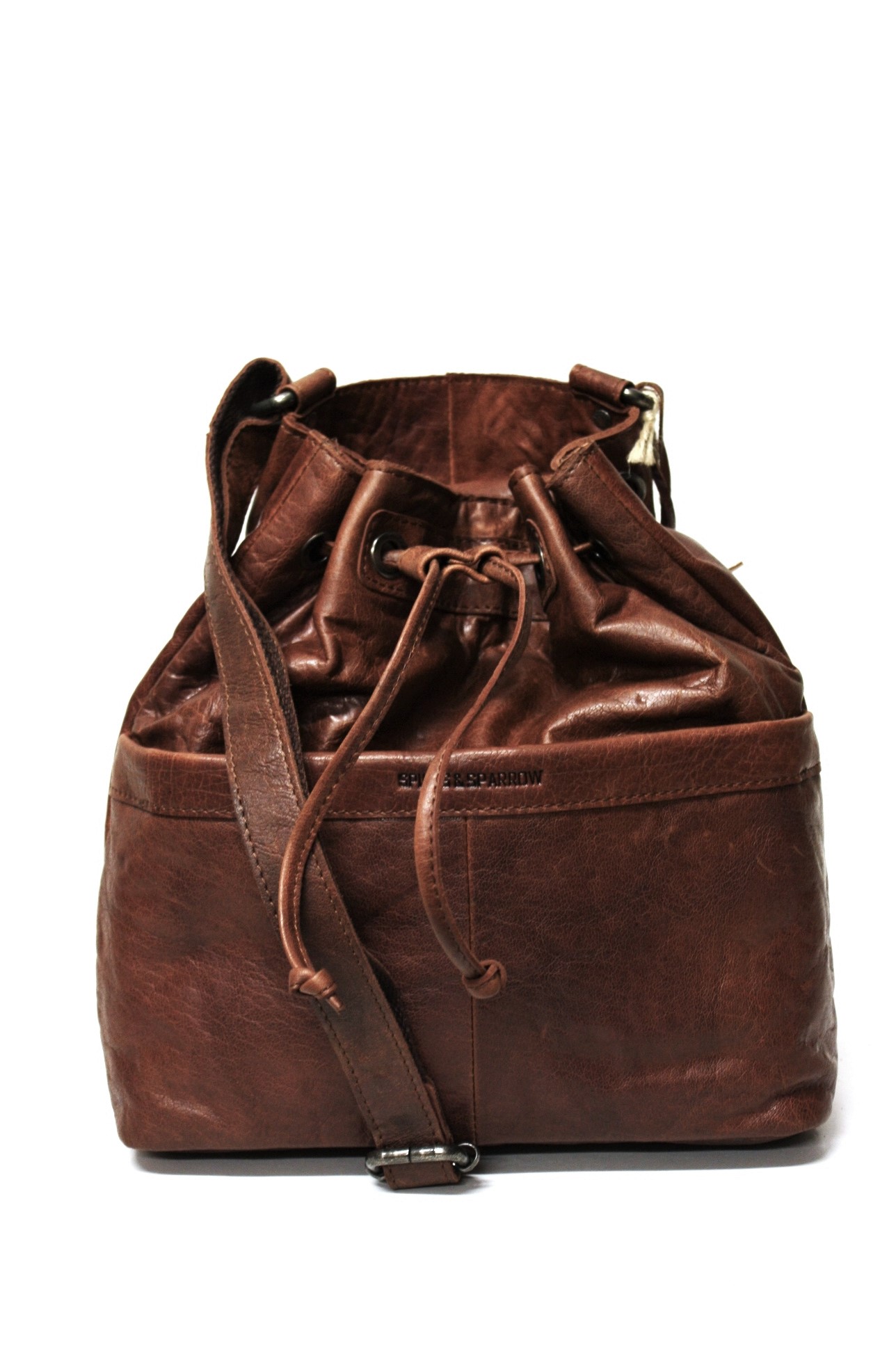 Spikes & Sparrow Damen Beuteltasche in Dunkelbraun