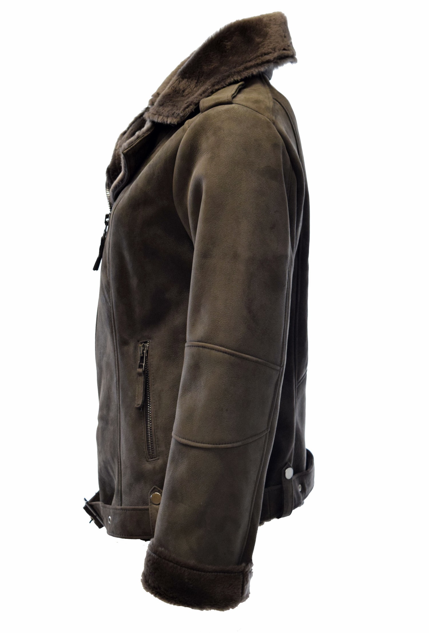 Damen Lammfelljacke Carla Shearling in Mocca