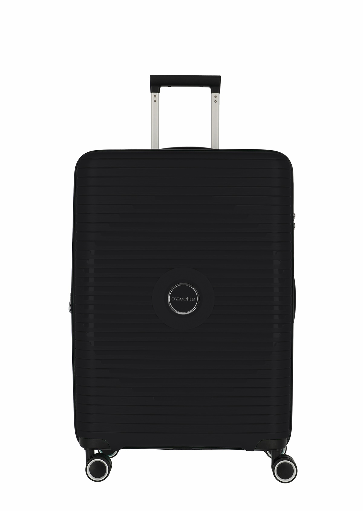 Travelite Koffer Orbita 4 Rollen Trolley M 67 cm Dehnfalte Schwarz
