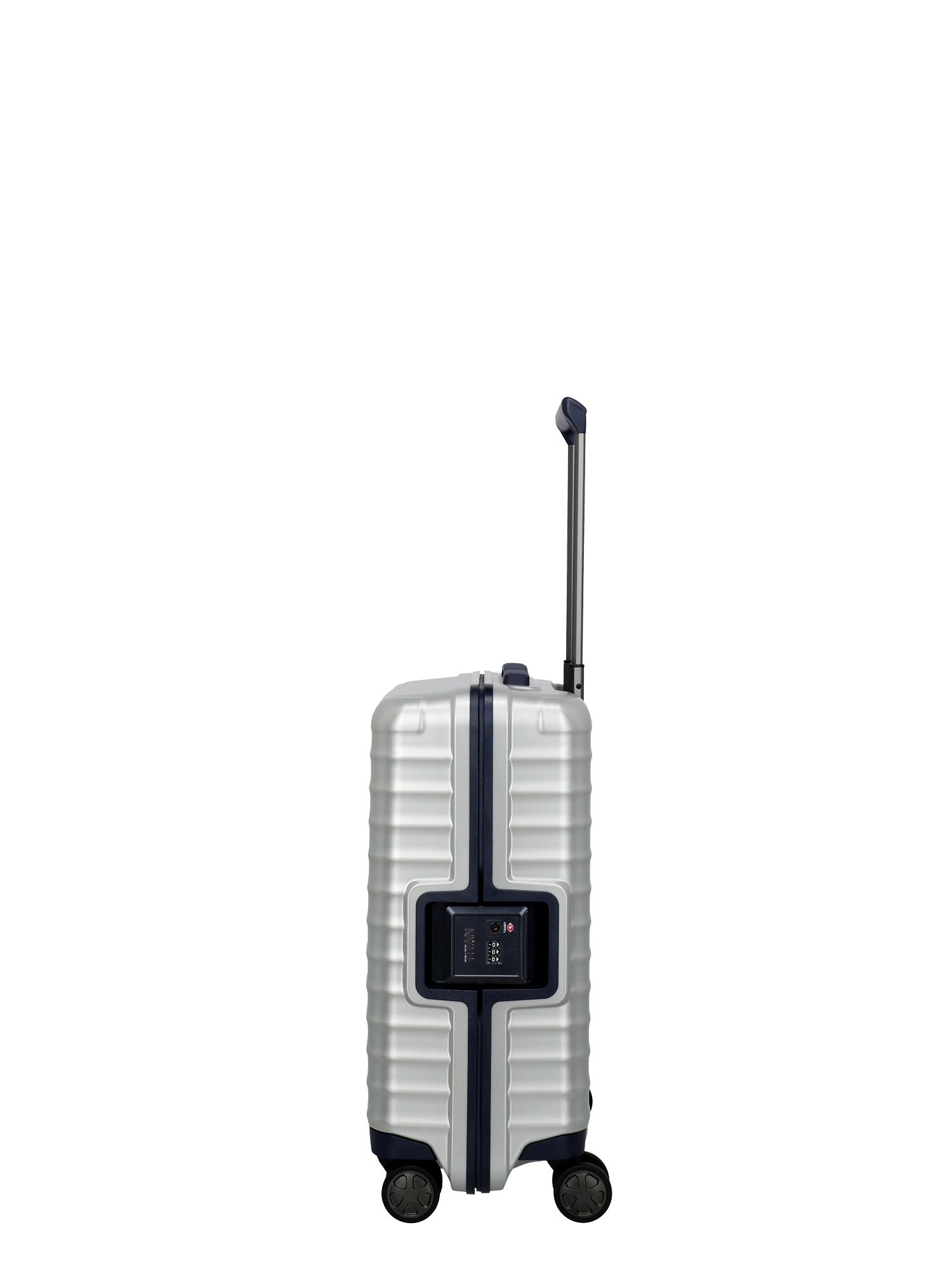 TITAN Trolley LITRON FRAME S 55 cm mit 4 Rollen Silber