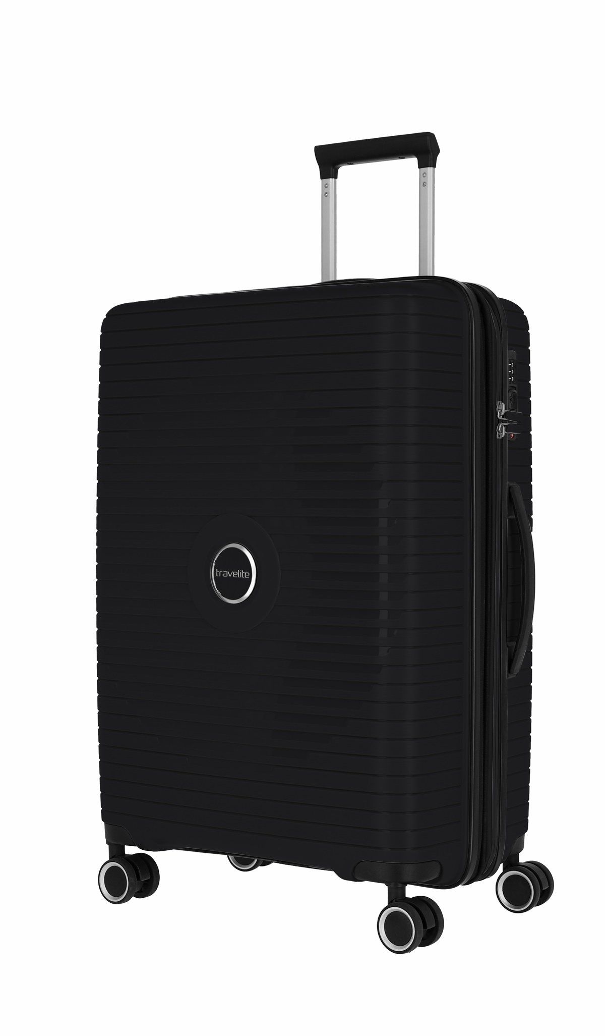 Travelite Koffer Orbita 4 Rollen Trolley M 67 cm Dehnfalte Schwarz