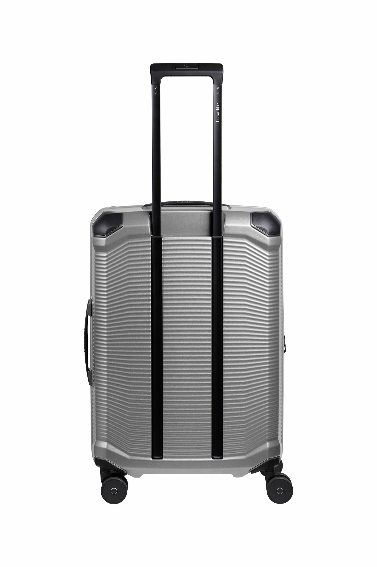 Travelite Koffer Trolley Millenium M 67 cm 4 Rollen Silber