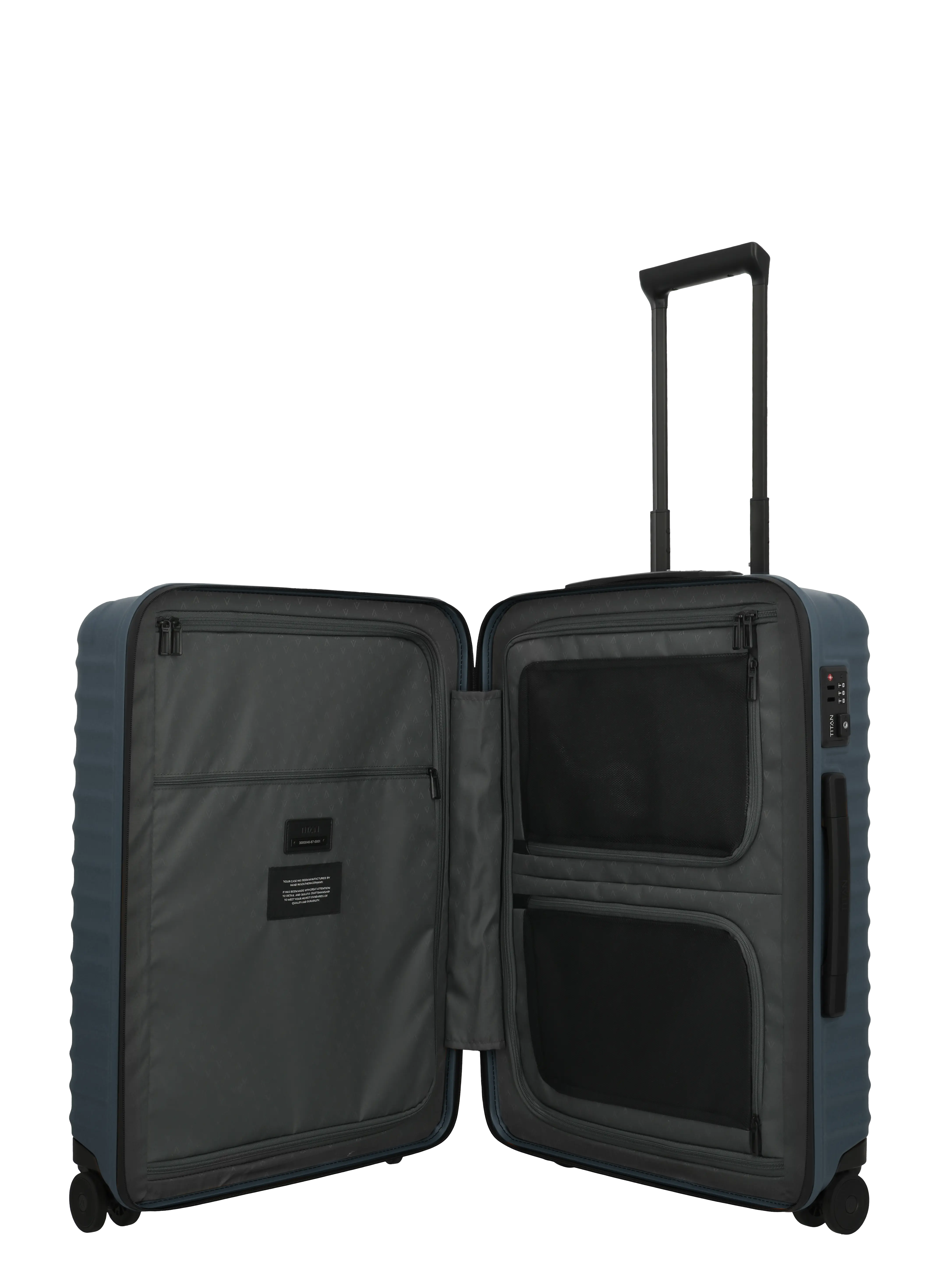TITAN Trolley UPGRADE M 65 cm mit 4 Rollen Midnight Blue