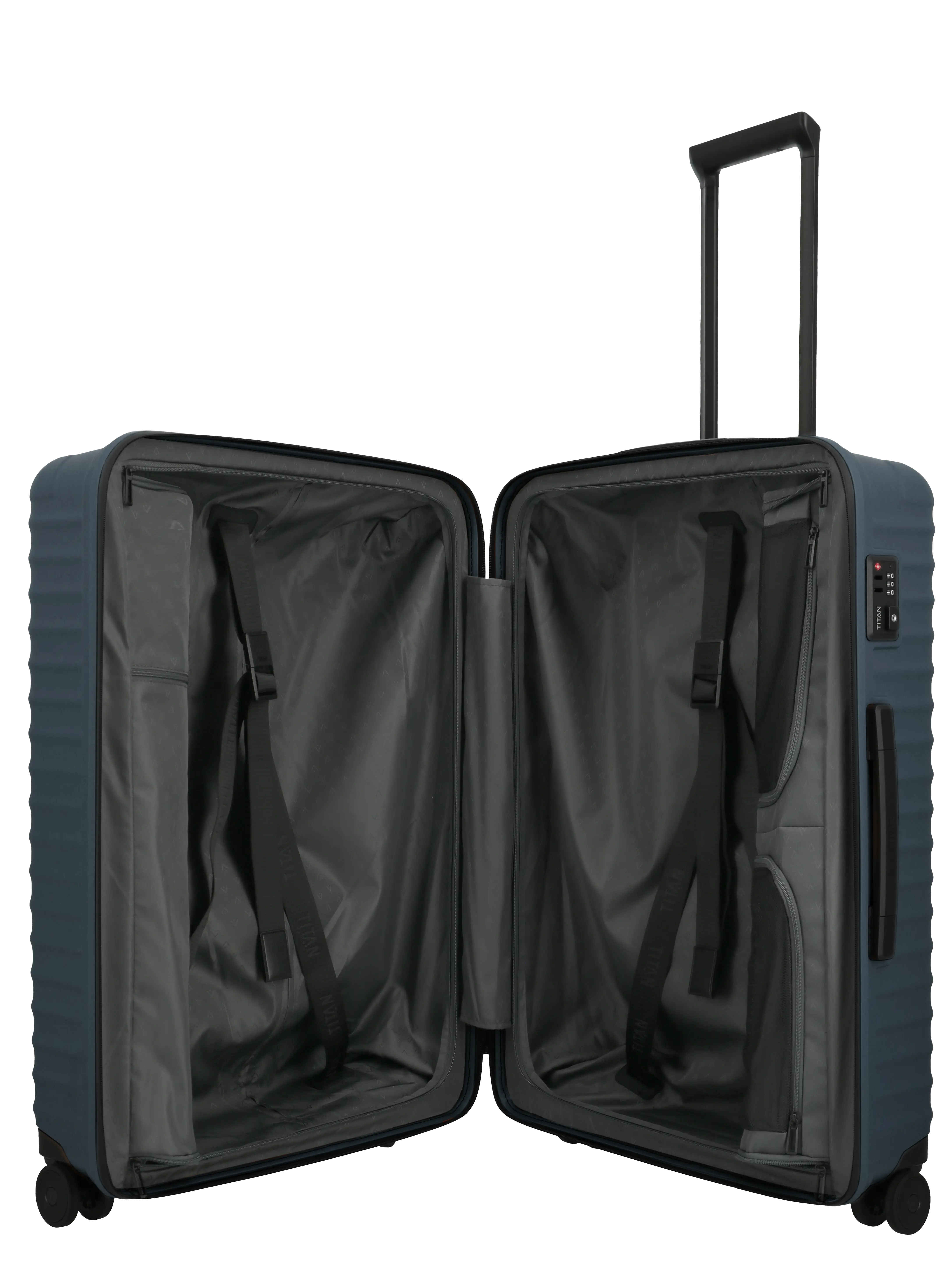 TITAN Trolley UPGRADE L 75 cm mit 4 Rollen Midnight Blue