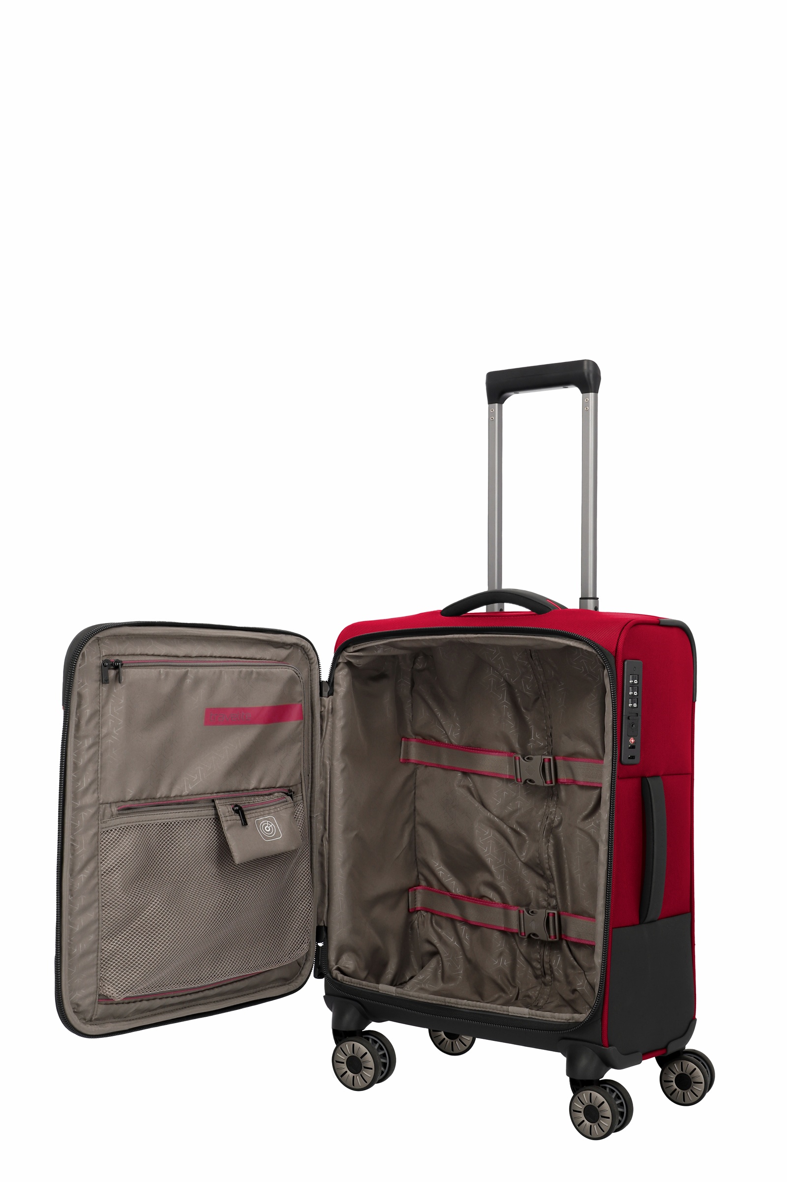 Travelite Trolley Crosslite S 55 cm 4 Rollen Rot