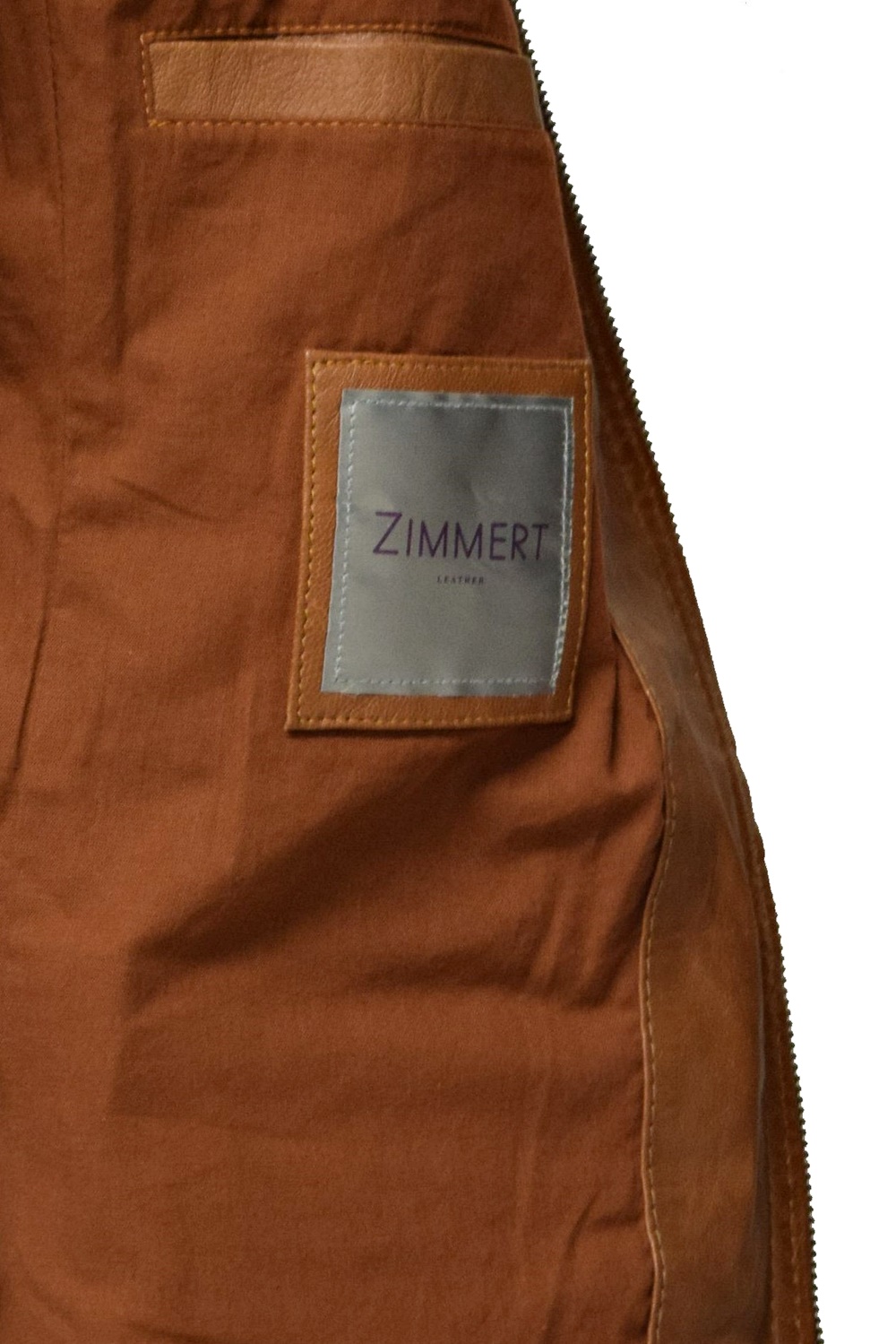Damen Lederjacke Lana in Dunkelcognac