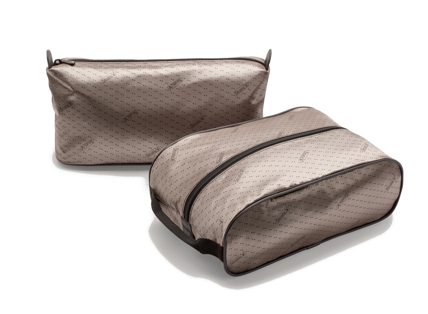Stratic Original Koffer Gr. S 55 cm 2 Rollen mit Leder in Champagner