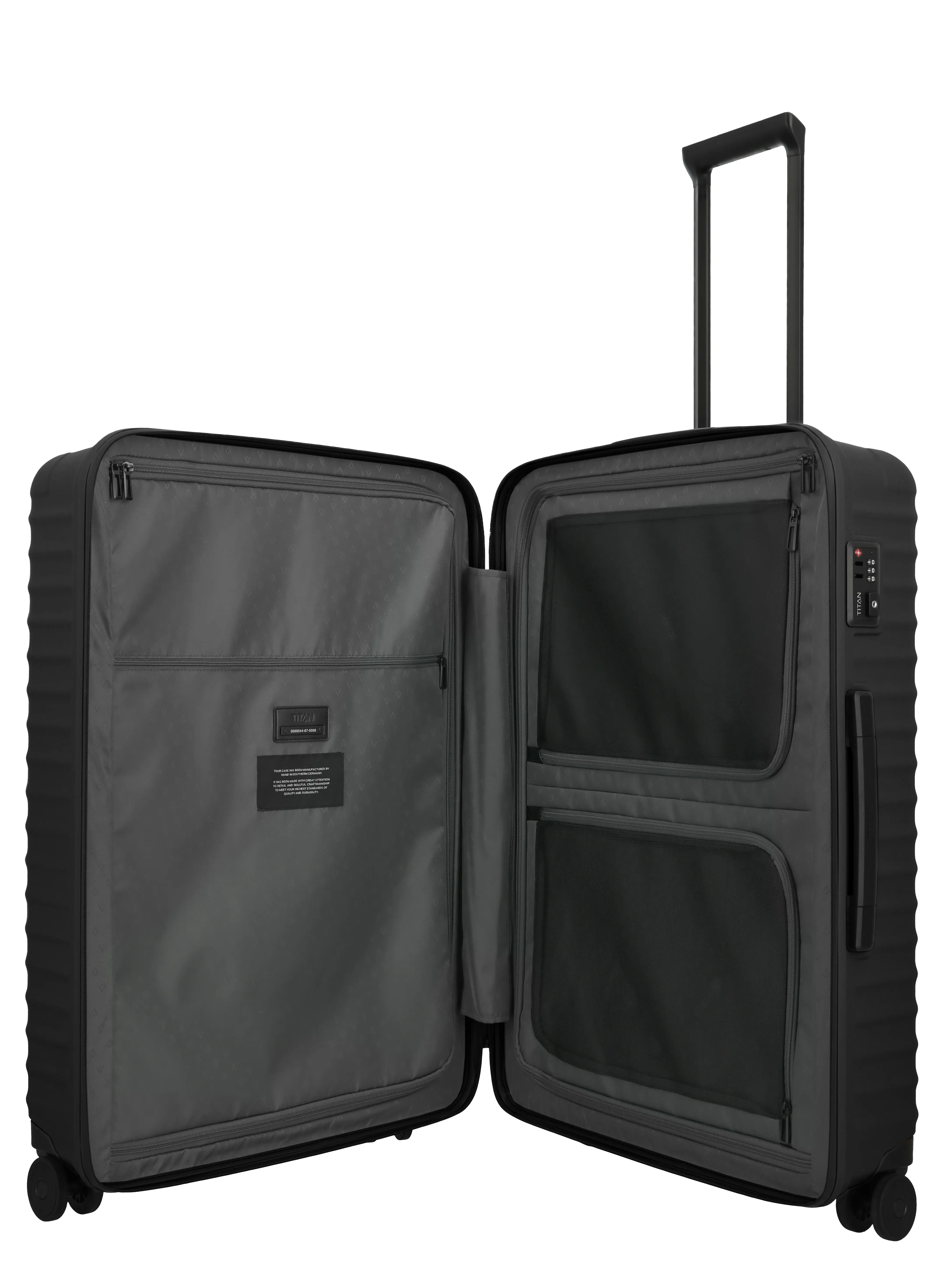 TITAN Trolley UPGRADE L 75 cm mit 4 Rollen Nightshade Black